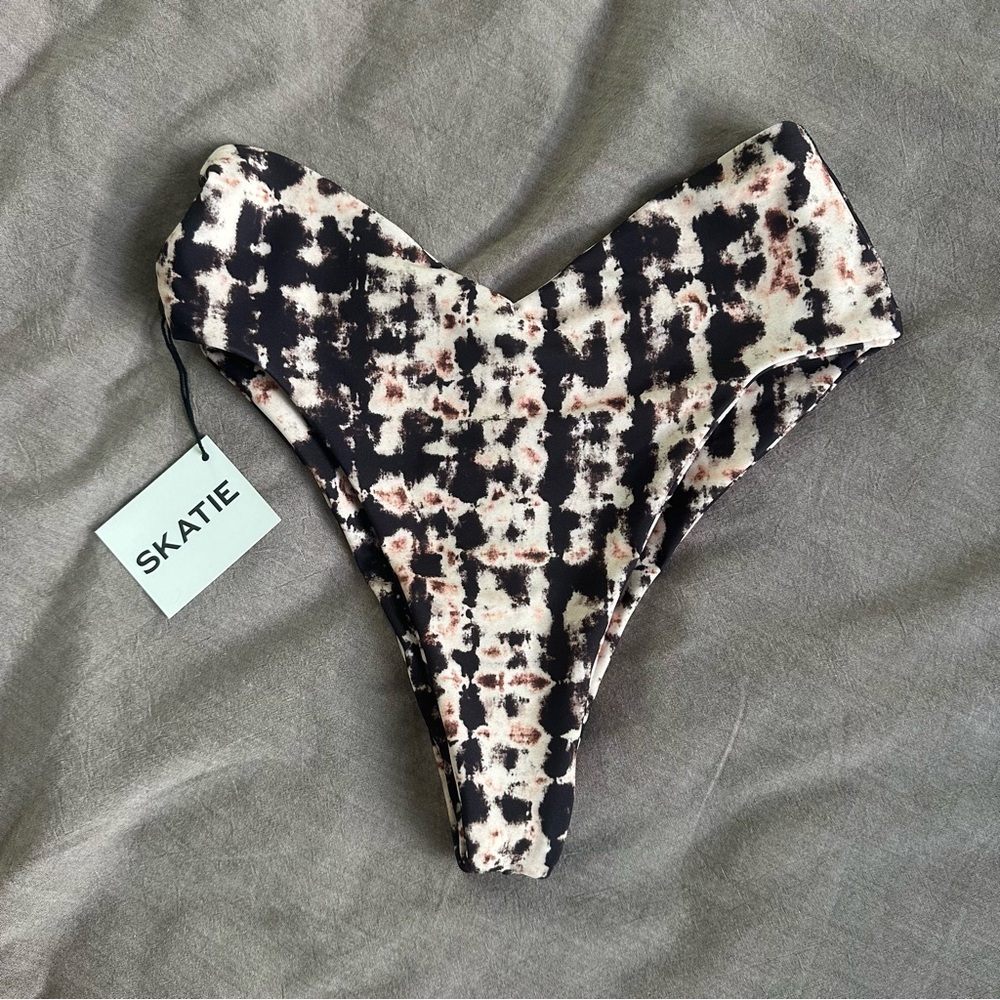 Skatie Kids Printed Bottoms - Black and Cream